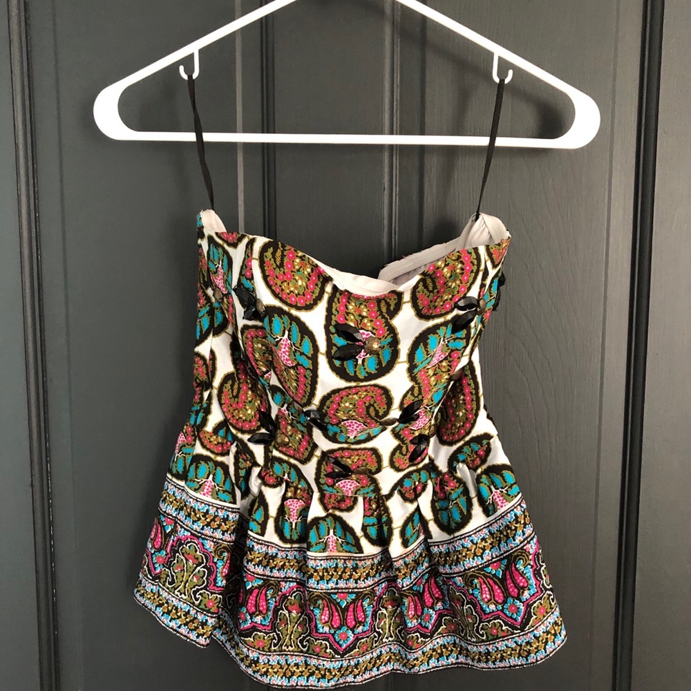 Rachel Zoe strapless blouse